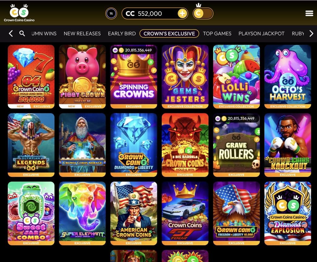 Crown Coins Exclusive Games