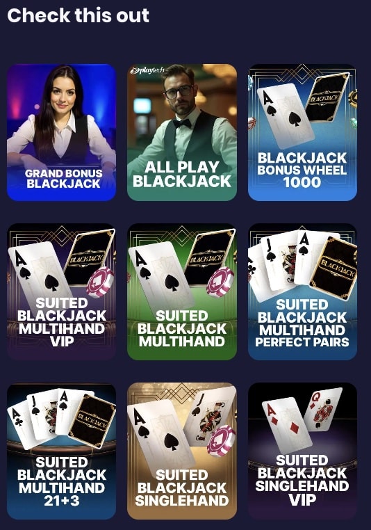 Table games at Spree